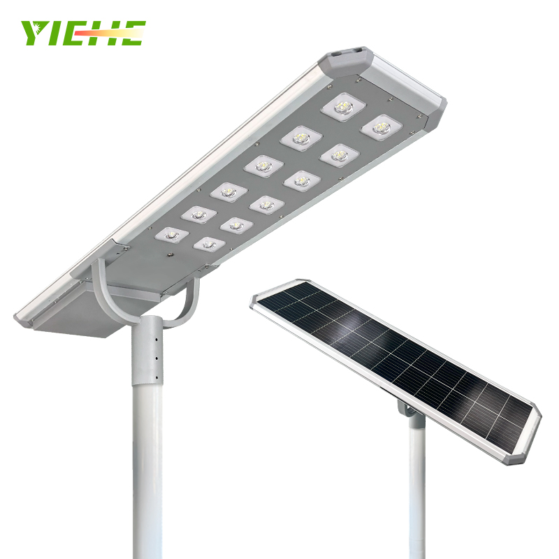 Yihe Hot Sale Die Casting Aluminum Shell Outdoor Good Brightness Solar Street Light with Long Time Lighting