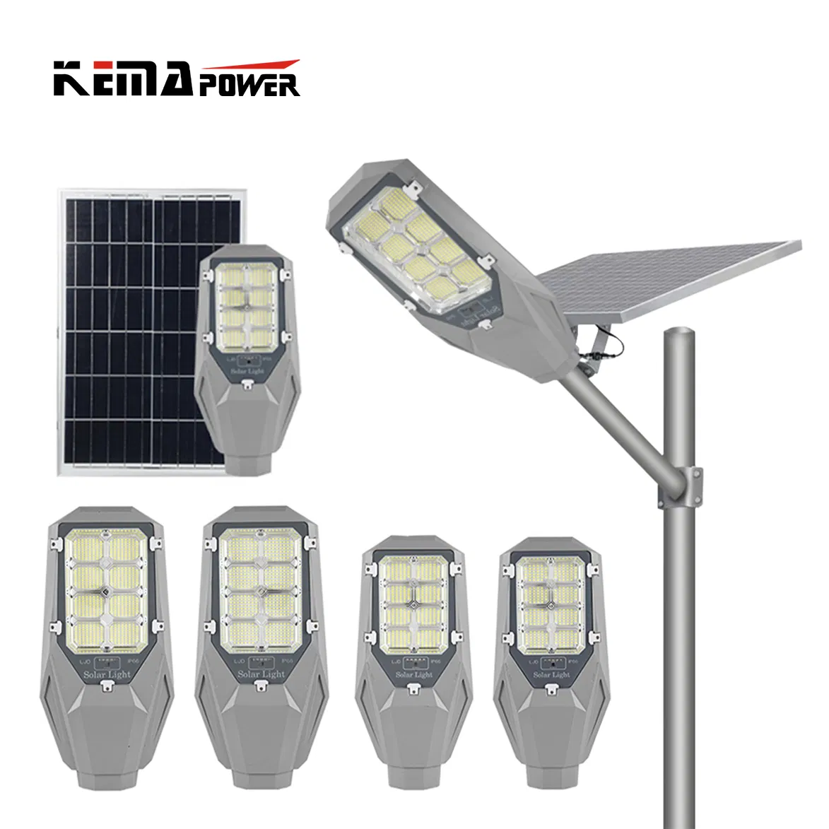 Split Type Good Price High Power IP66 100W 200W 300W 400W Outdoor Waterproof All in Two Solar LED Street Light