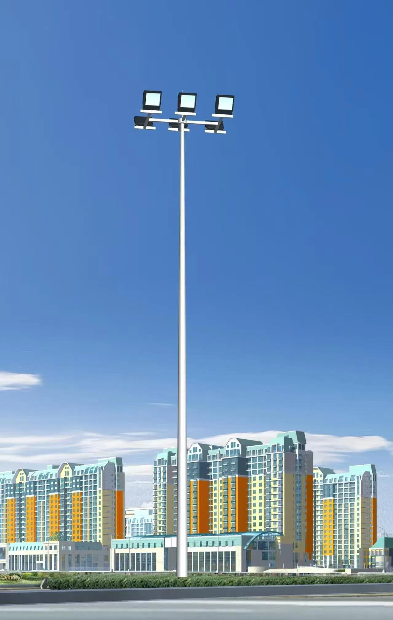 15m-40m 220V Wonctay China Street Light Pole Airport High Mast with Low Price