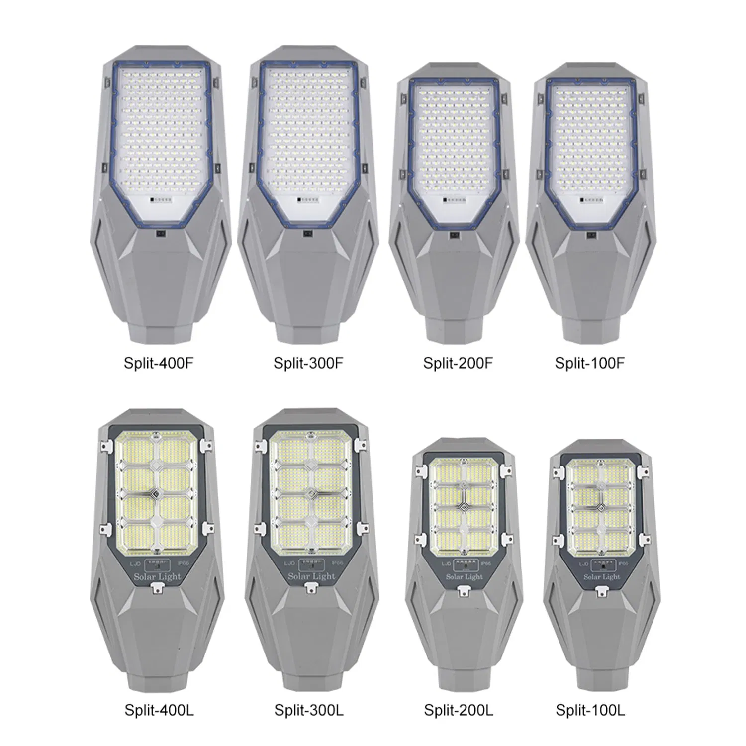 Split Type Good Price High Power IP66 100W 200W 300W 400W Outdoor Waterproof All in Two Solar LED Street Light