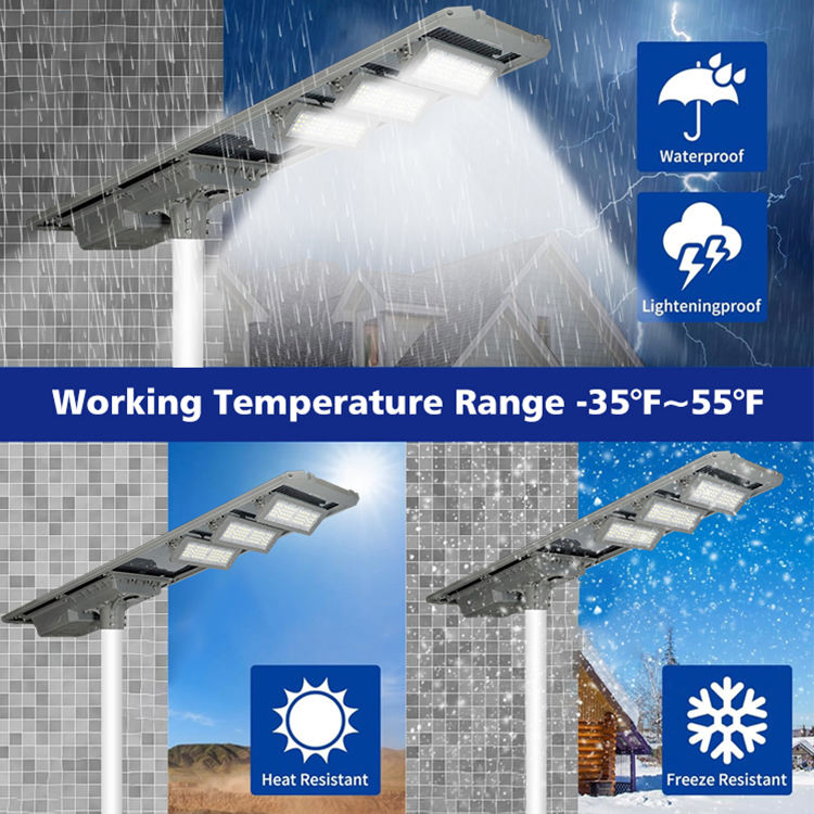 Hairolux IP65 Project Use 150lm 200W 300W 400W 500W Smart LiFePO4 Battery Aluminum PC LED Solar Street Light