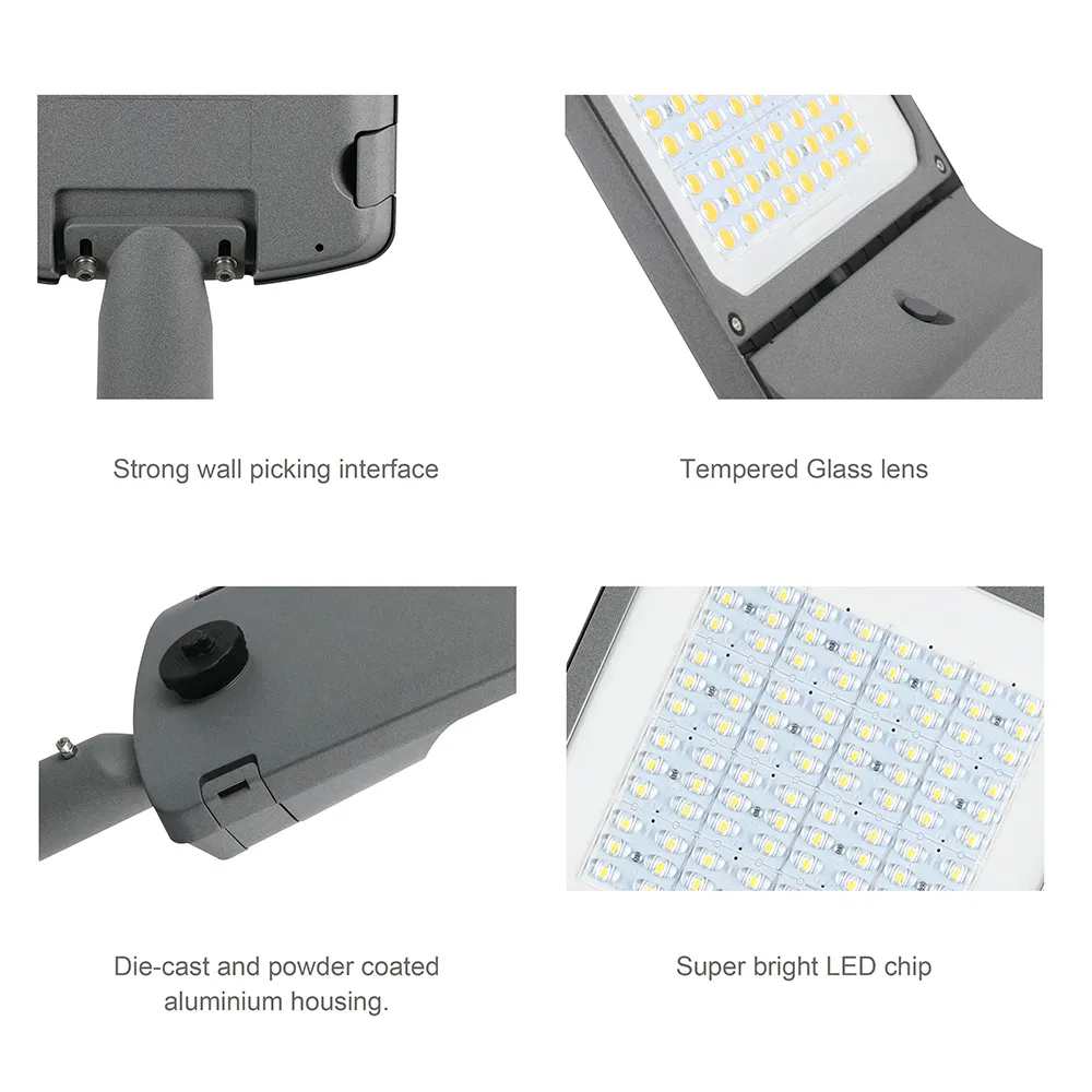 50W 100W 150W SMD Integrated Modern Smart IP65 Public Outdoor Light 50W 60W LED Street Light Die Casting Aluminum LED Street Lamp