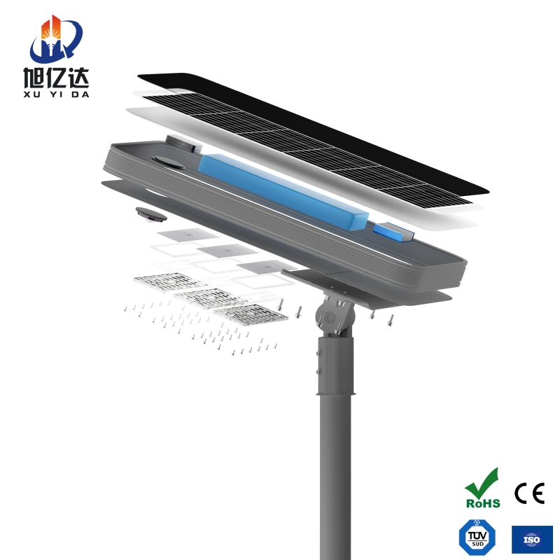 IP67 Die Casting Aluminium 60W-150W Integrated LED Solar Street Light