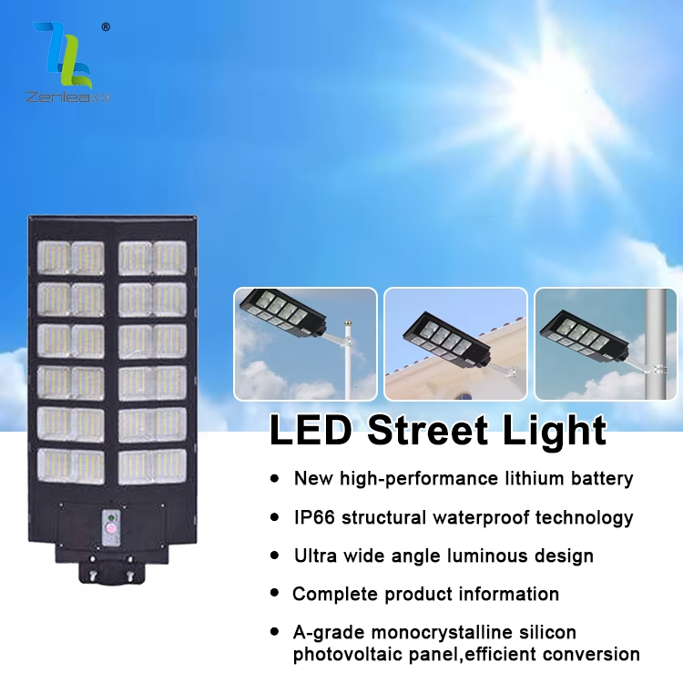 High-Quality Outdoor Waterproof IP65 ABS 500W-2000W Integrated All in One LED Solar Street Light
