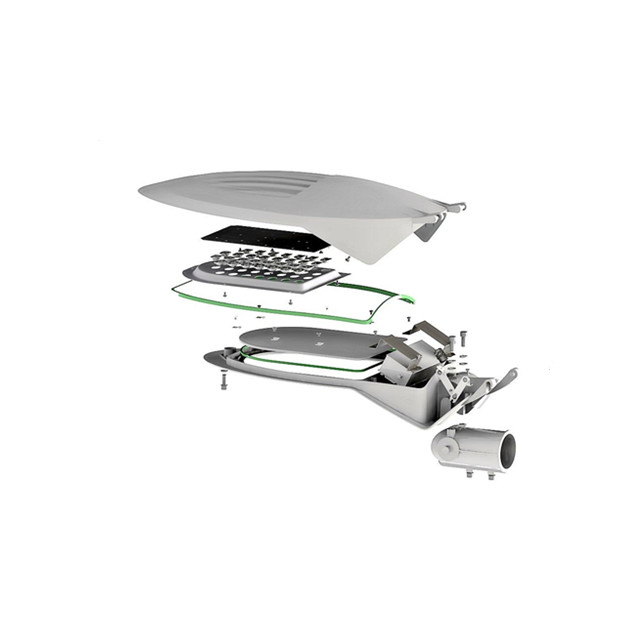 Die Casting Ik08 Ik10 Aluminum Housing LED Street Light Parts