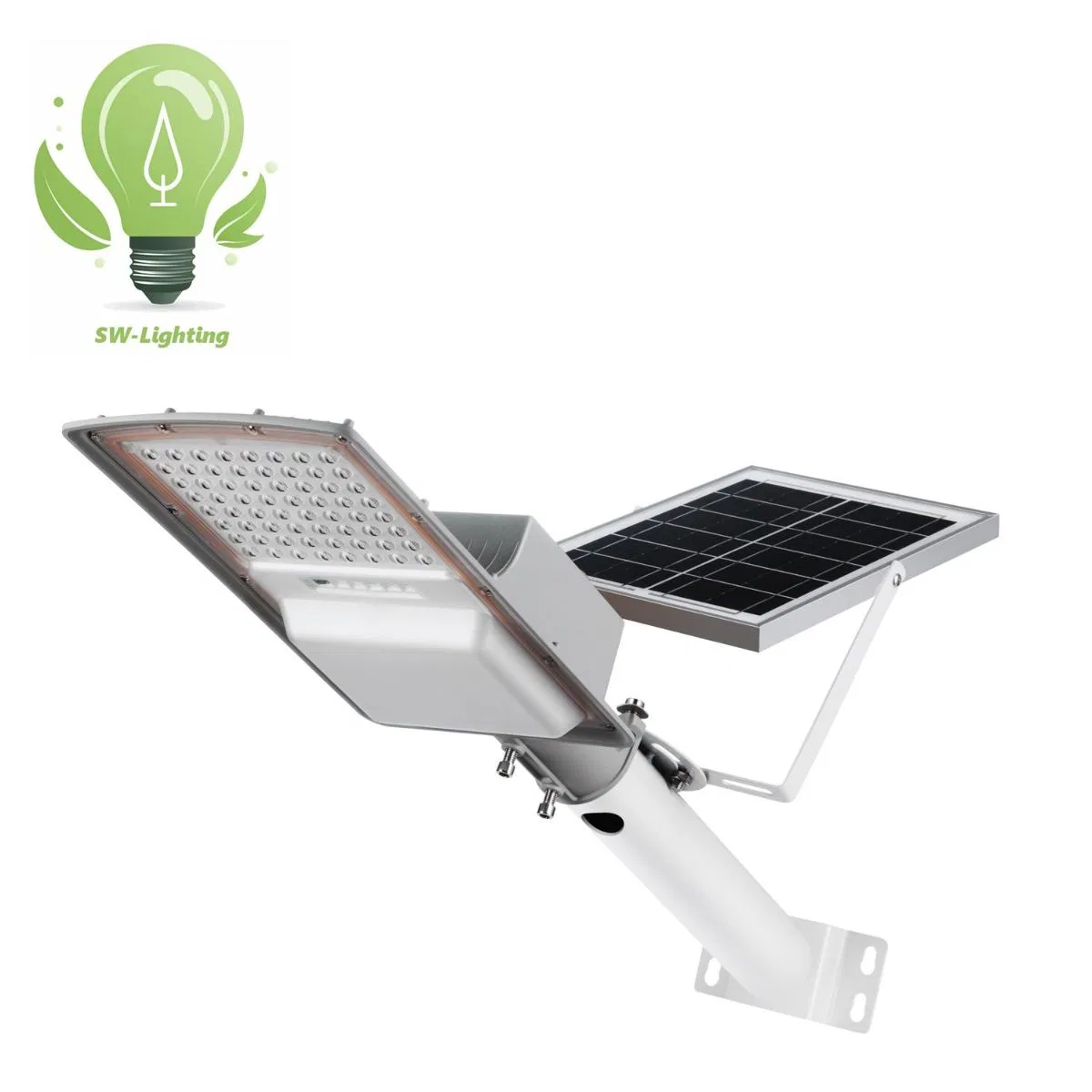 Aluminum Outdoor Solar Lights Energy Saving Park Square Sportyard Road Lamp IP67 Dob COB LED Street Light