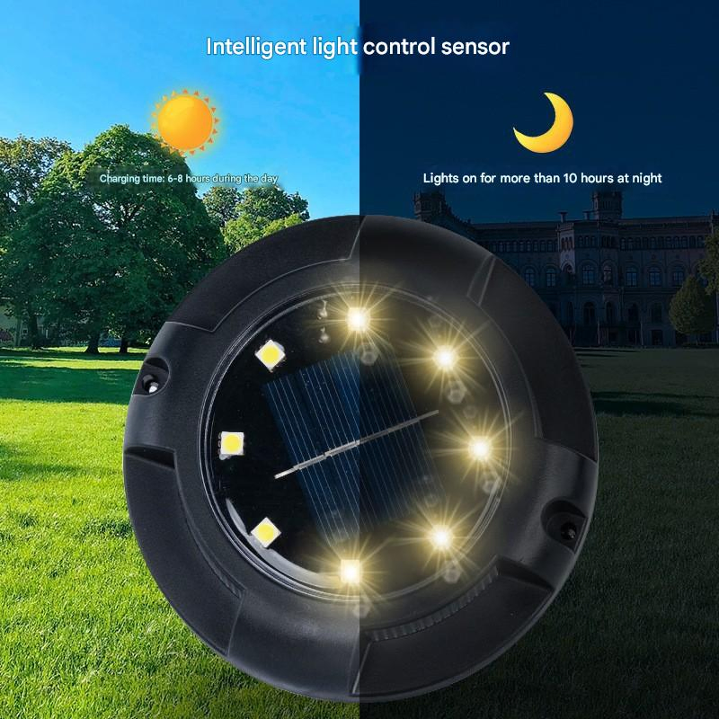 Outdoor Solar Light Wiring-Free Maintenance-Free LED Solar Ground Lights Suitable for Parks, Courtyards, Street Landscape Lighting