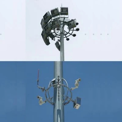 40m Steel Street Stadium Post LED Flood Lamp High Mast Pole Light