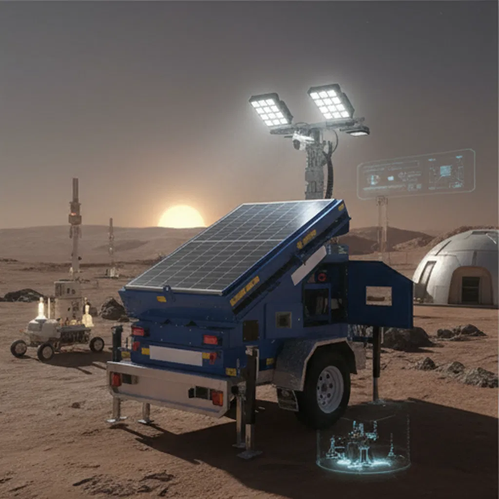 Factory Price Street Lamp System High Mast LED Garden Light Solar Lighting Tower