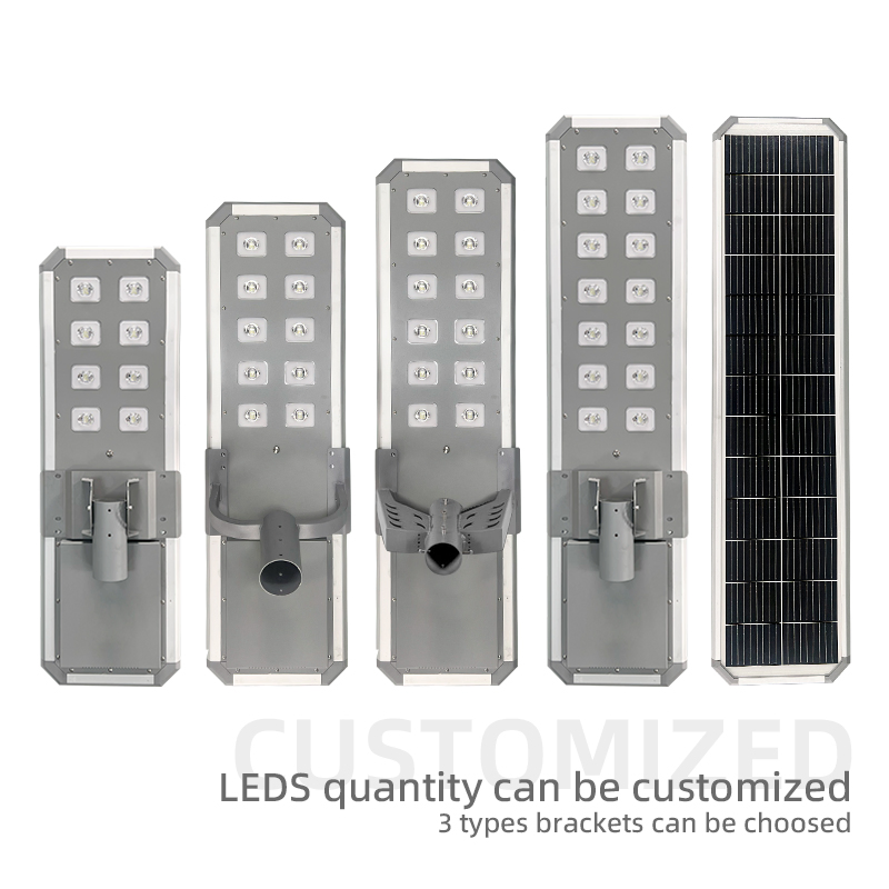 Yihe Hot Sale Die Casting Aluminum Shell Outdoor Good Brightness Solar Street Light with Long Time Lighting