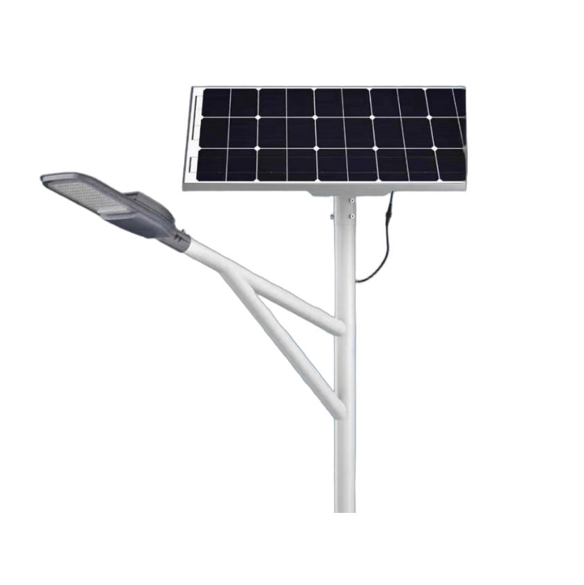 80W 100W High Power High Lumen Commercial Solar Street Light All-in-Two Design for City Streets