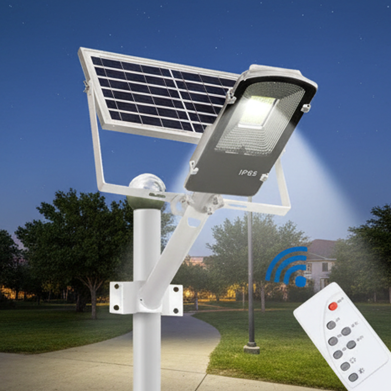 Outdoor Parking Lot, Road Lamp, Public Area, Garden and Yard 60W 100W LED Solar Street Light for Commercial or Residential Area