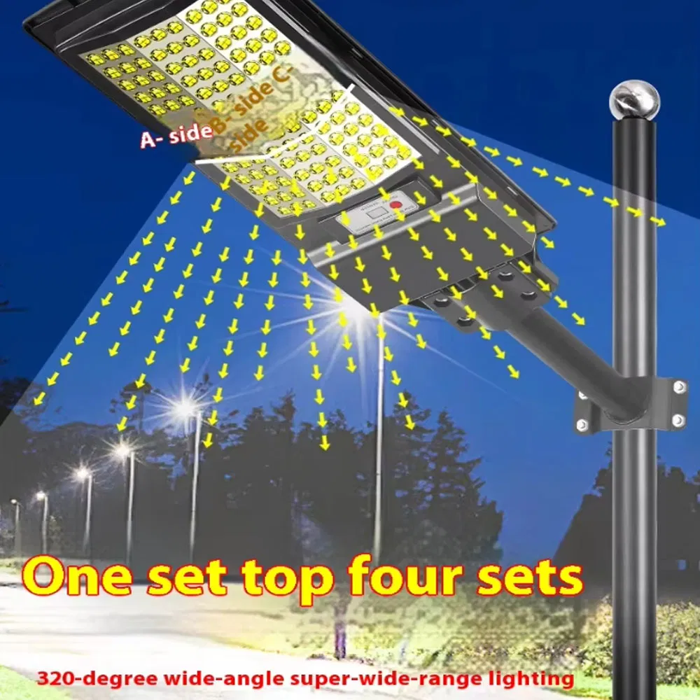 Opulent High LED Solar Street Light Automatic Control Sensor Waterproof Remote Garden LED Module IP65 Energy Saving Lamp