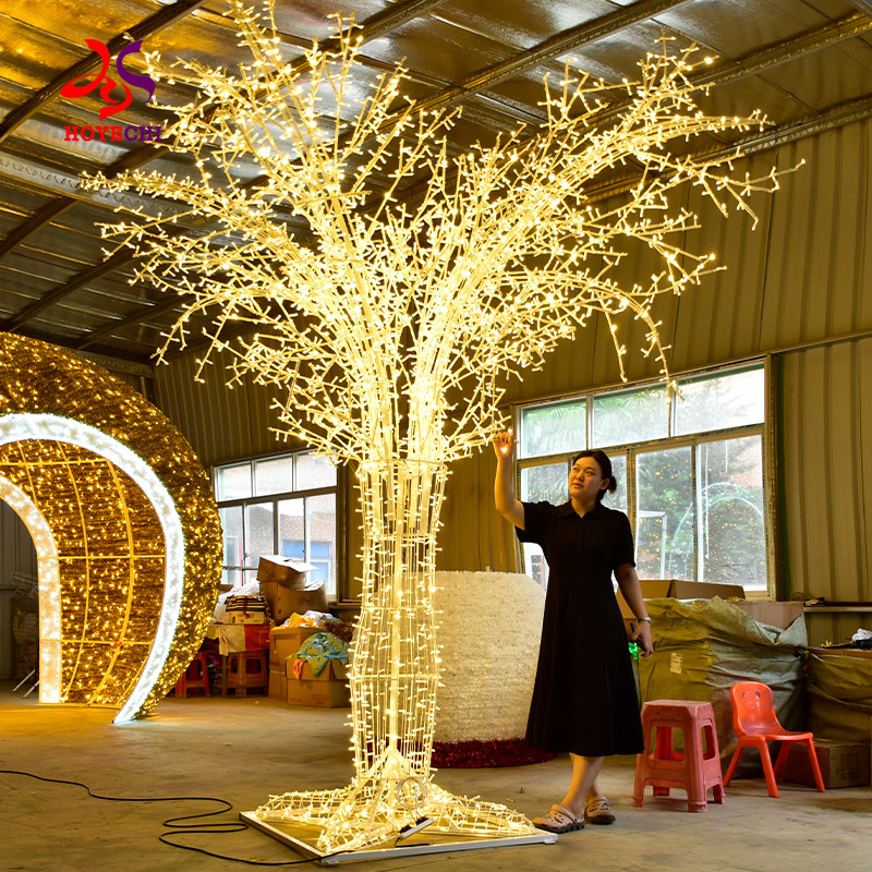 2025 Outdoor Luminous Waterproof Christmas Tree Motif Light City Street Park