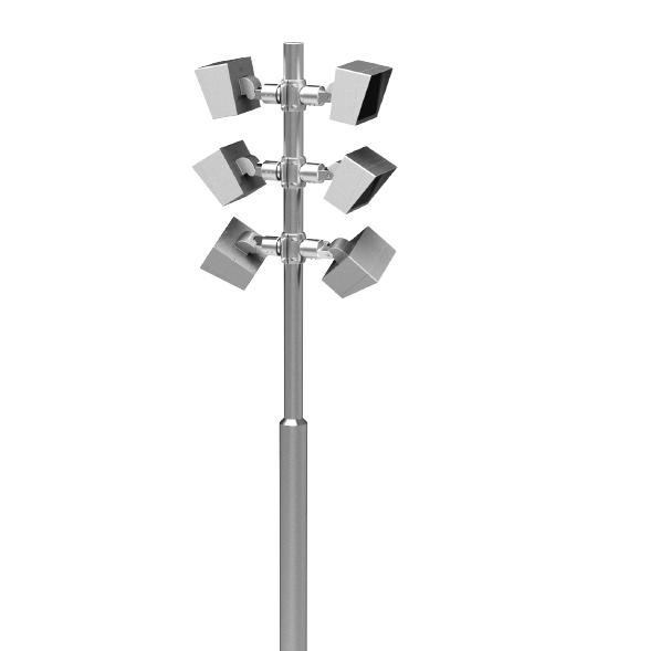 Modern Outdoor Decorative Driveway LED Yard Street Lamp Pole High Mast Light Pole LED Outdoor Stadium Lighting