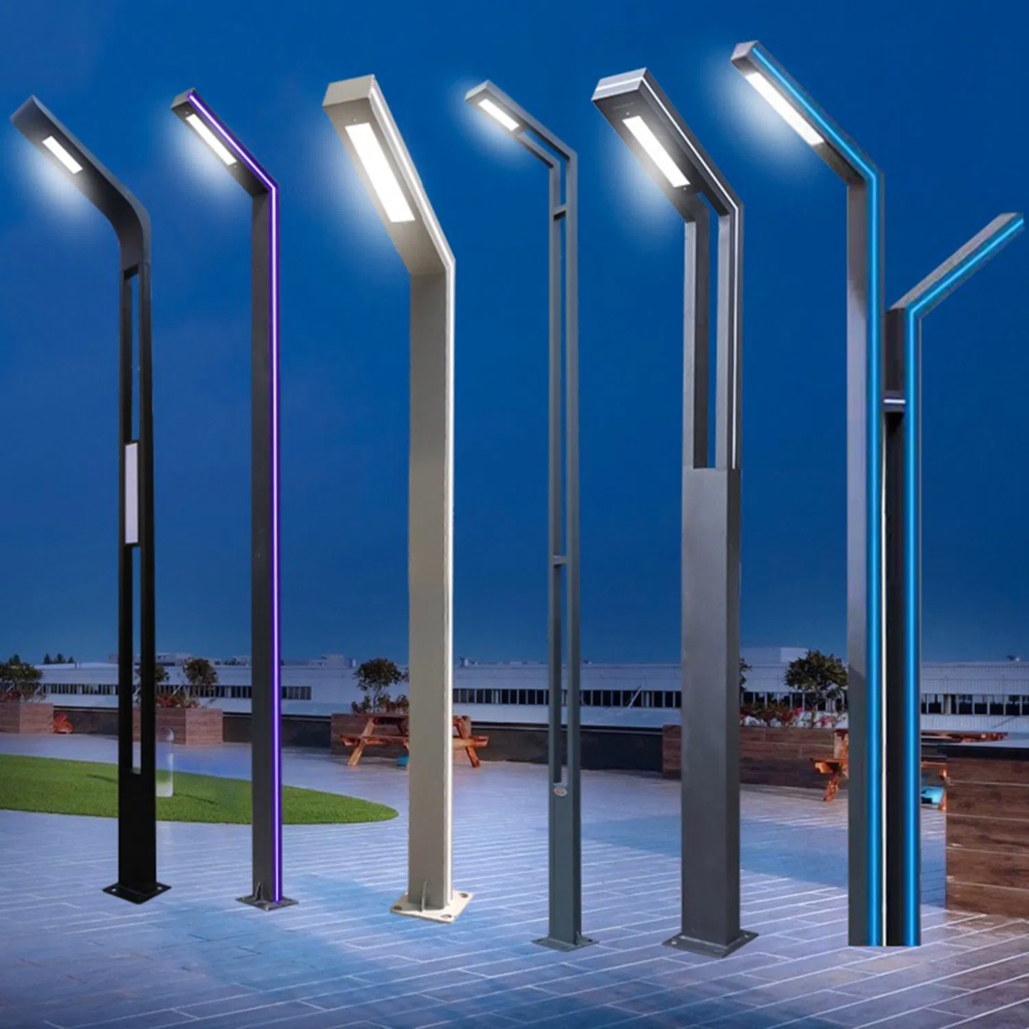 Aluminum LED Street Lights and Park Lights Integrated Customization