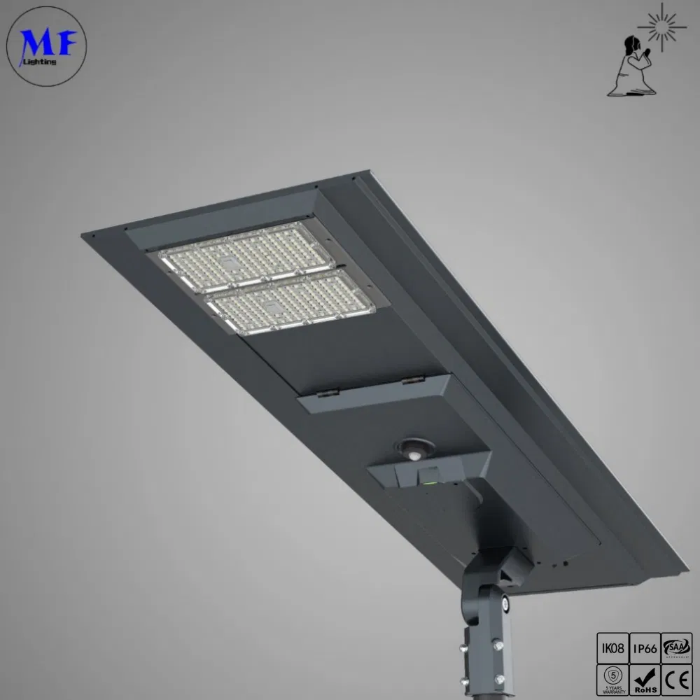 IP66 20-120W Waterproof Dustproof LED Solar Street Light with Smart Control Camera High Energy Battery Solar Panel for Remote Rural Village Countryside Road