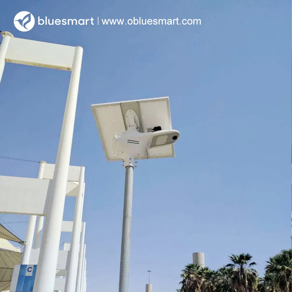Bluesmart Integrated Solar Street Light LED Street Lamp with Remote Motion Sensor Control