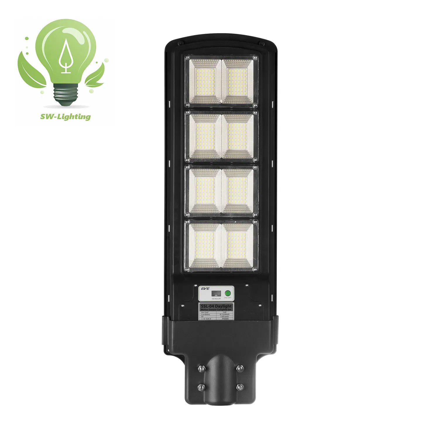 Aluminum Outdoor Solar Lights Energy Saving Park Square Sportyard Road Lamp IP67 Dob COB LED Street Light
