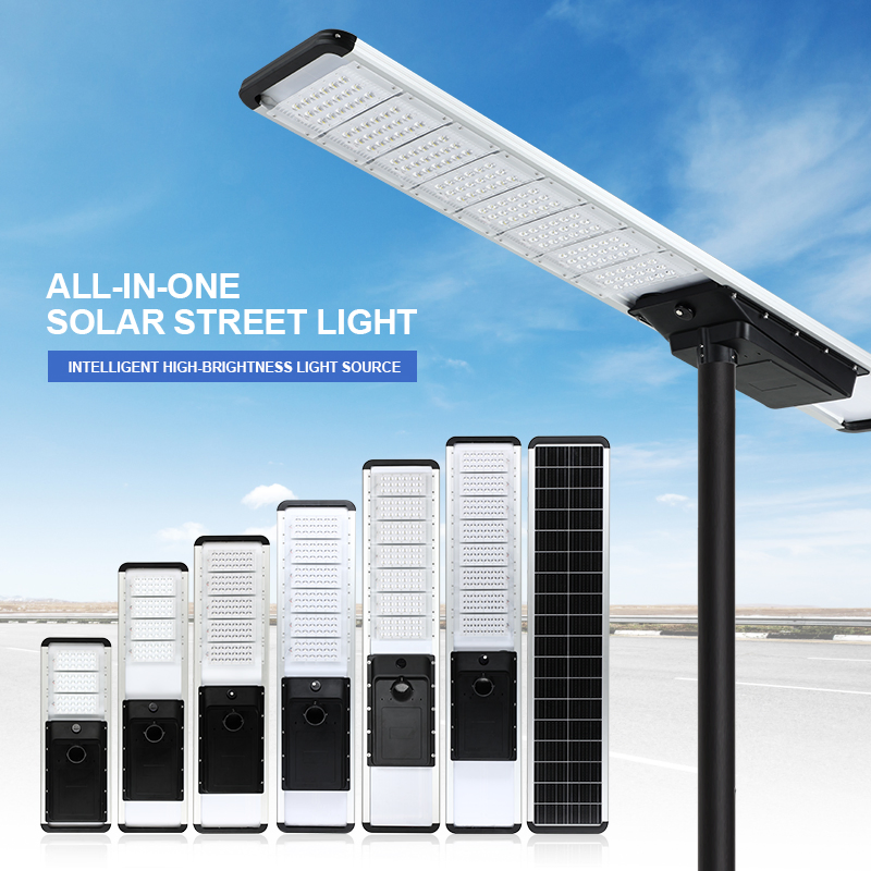 High-Efficiency Solar Street Light with Integrated Power System