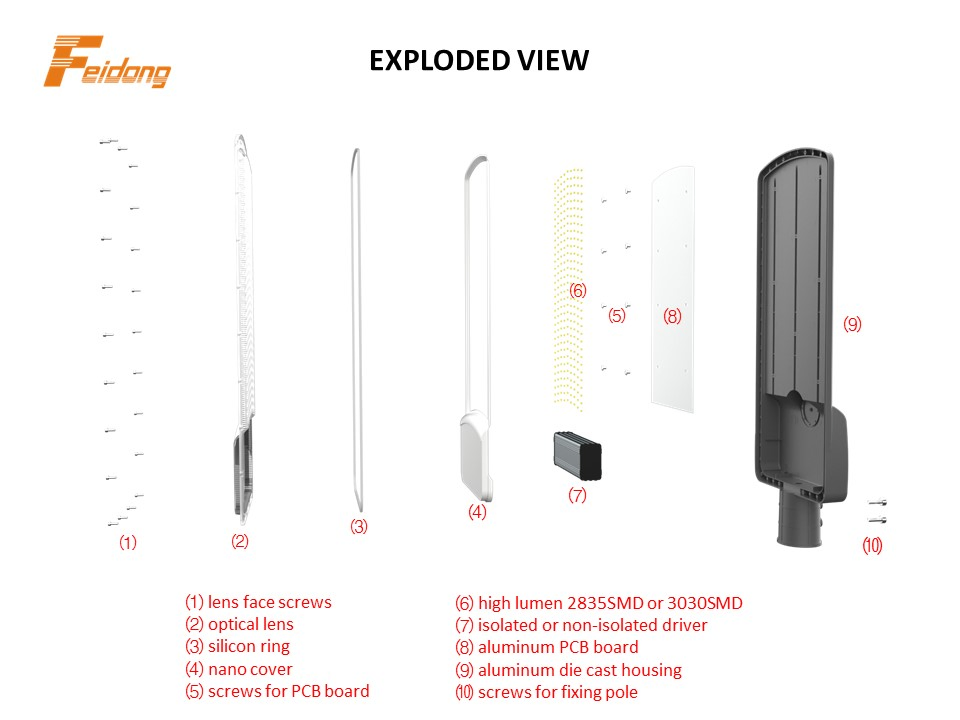 2024 Super Bright 110-120lm/W Resort Parking Lot Zoo Park Square Project Use 300W with PIR Light Sensor LED Street Light