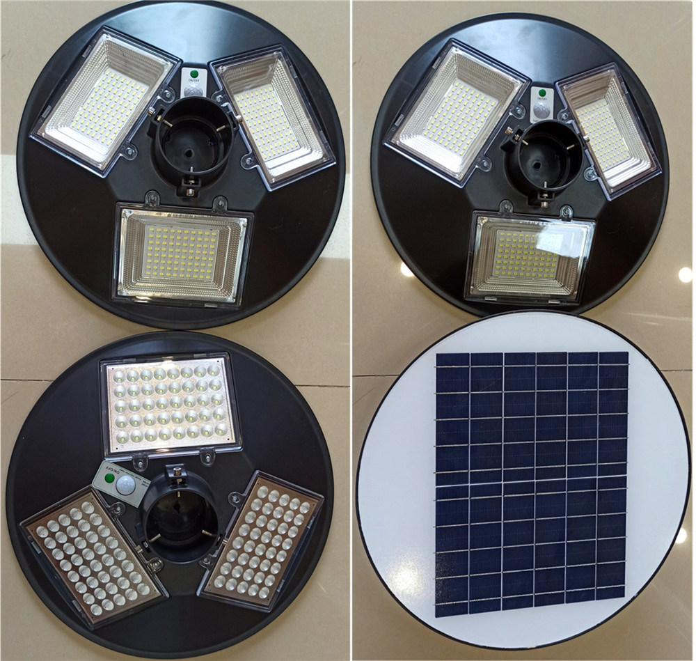 Yaye Hot Sell UFO 150W/300W Solar LED Street Garden Light with Control Modes: Light + Timing + Rador Control / Remote Controller