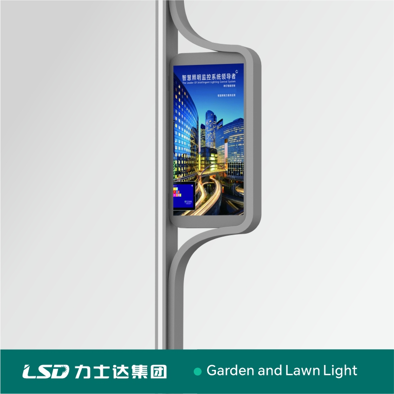 New Arrivals OEM ODM Outdoor Smart LED Street Light Lamp with WiFi CCTV Camera Advertising Screen Intelligent One Alarm System Charging Multi-Functional Design