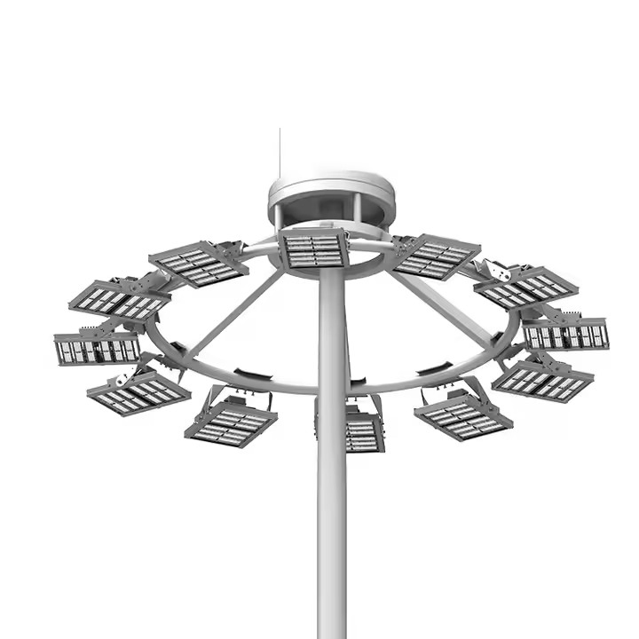 High Power 1200W 2400W 25m 30m High Mast Lighting Pole Tower Stadium Light Street Light