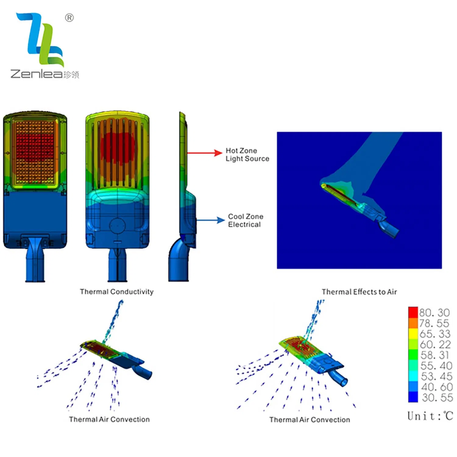 Outdoor Street Lamp Road Lighting Die Cast Aluminum IP65 Waterproof Project SMD LED Street Light