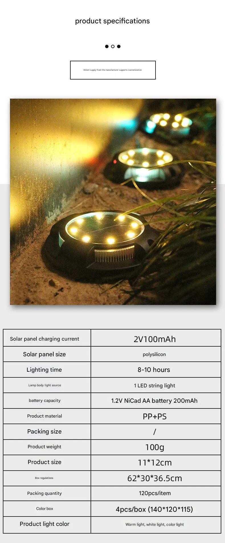 LED Solar Ground Lights