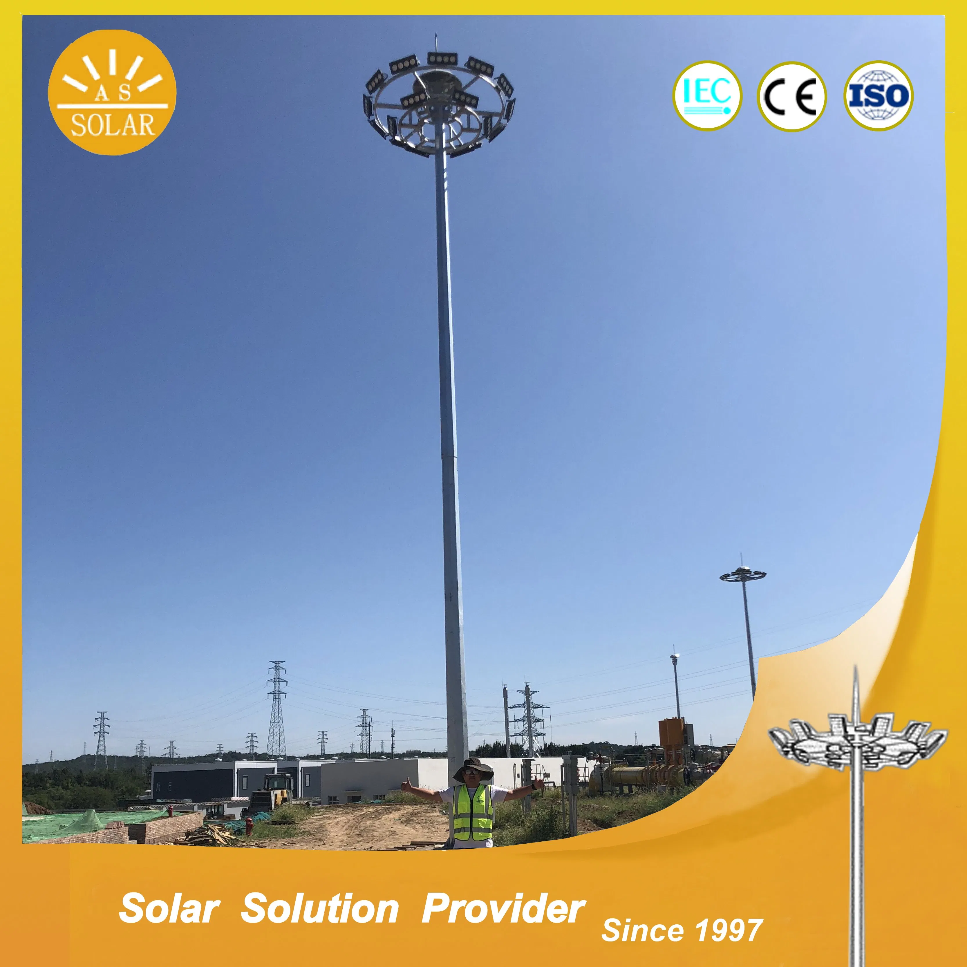 High Brightness LED High Mast Lamp LED Street Light for Stadium