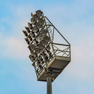 40m Steel Street Stadium Post LED Flood Lamp High Mast Pole Light