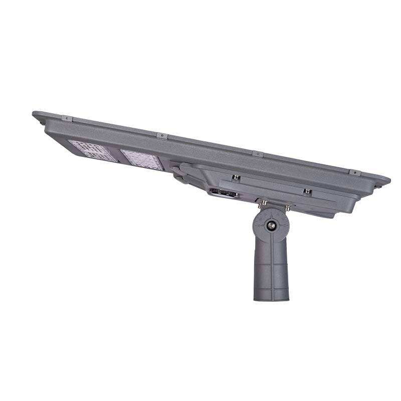 Moni-Si 100W All-in-One LED Solar Street Light Smart Outdoor Lighting Aluminum Profile Battery Power Supply IP65 Rated Dimmable