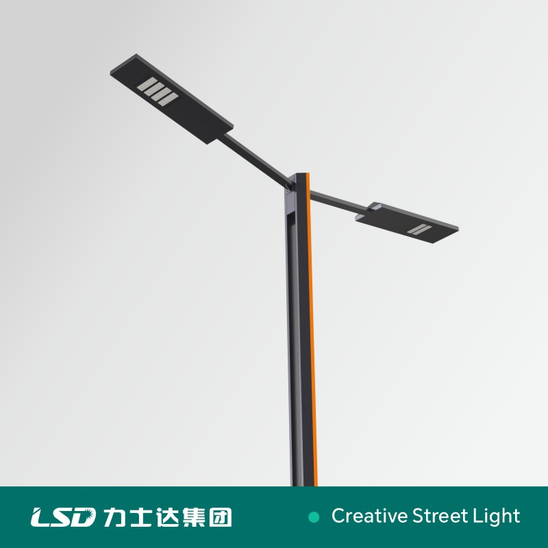 Direct Sale Two Arm Waterproof IP68 Die-Casting Aluminum Housing 250W LED Street Light Road Lamp Pole Customization