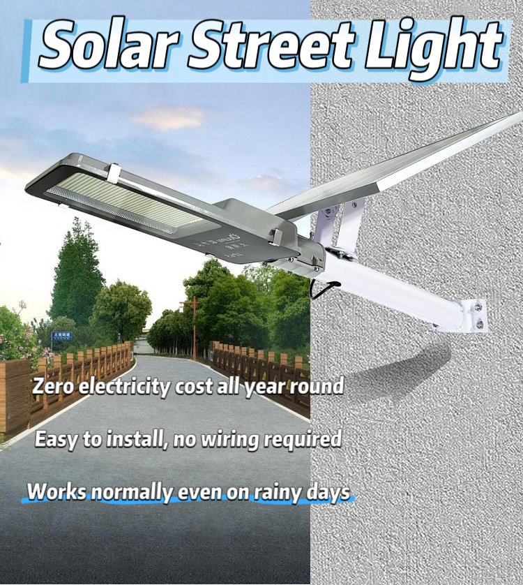 100W 200W 300W 500W Energy Saving Split Solar Street Light IP65 Waterproof Solar Lamp with Remote Control for Garden Park Street Pathway