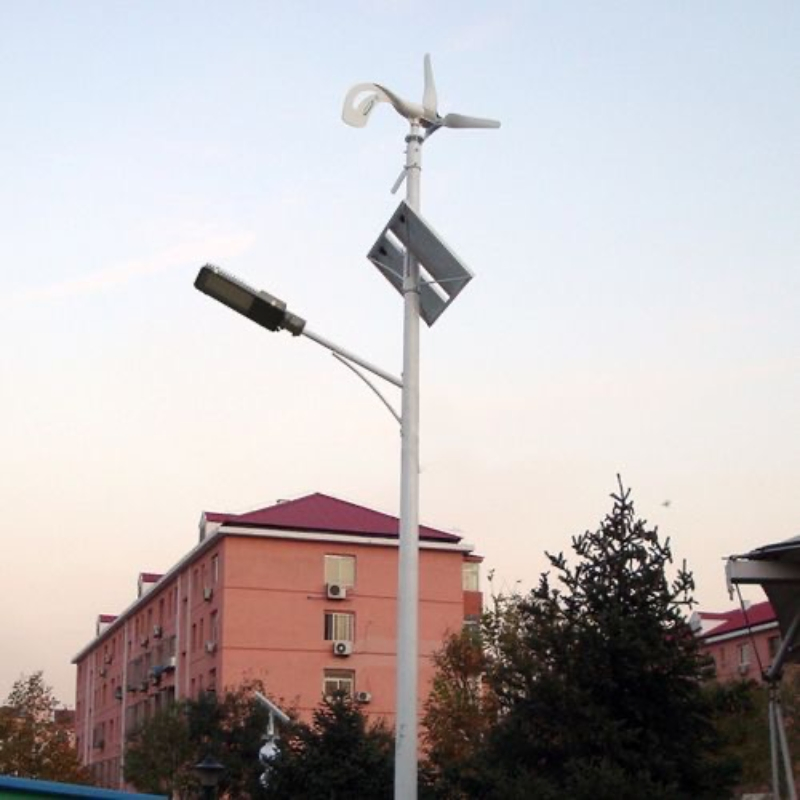 Outdoor Highway 40W Wind Hybrid Panel Integrated LED Solar Street Light