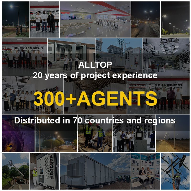 Alltop Aluminum Housing IP65 Waterproof 50W 100W 150W 200W 250W 300W Integrated All in One Solar LED Street Lights