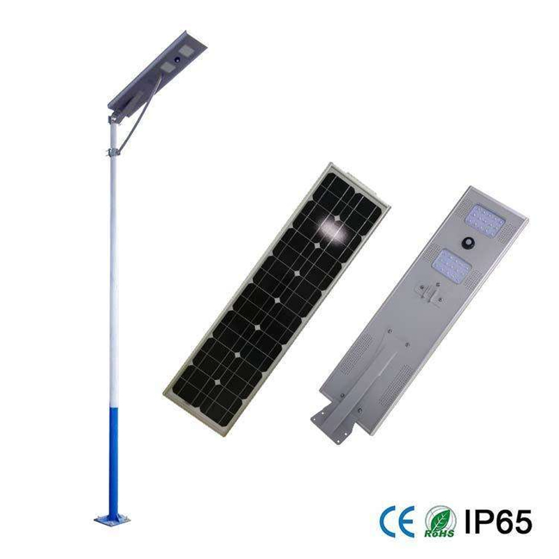 All in One Integrated Outdoor LED Solar Street Garden High Mast Traffic Light 30W