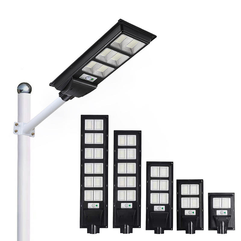 Solar LED Street Light with Motion Sensor Outdoor Dimmable Street Lighting for Driveway Road