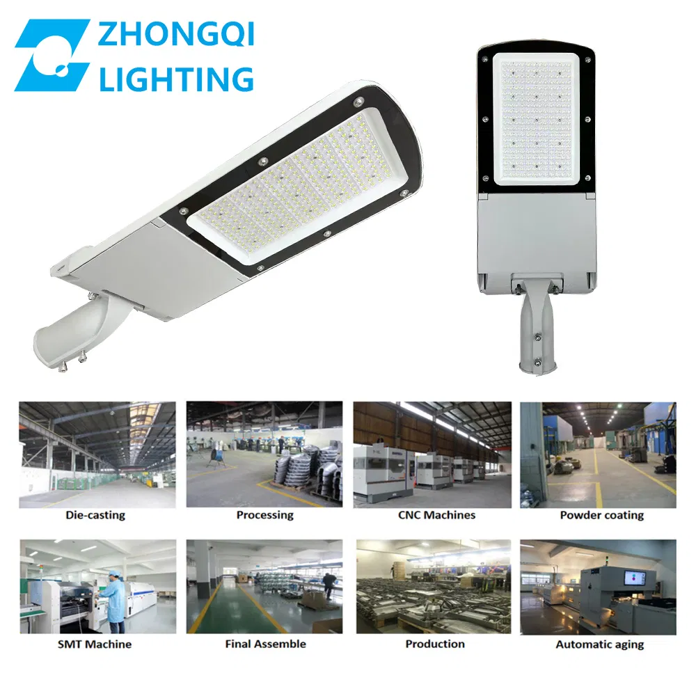 LED Street Light IP66 180lm/W 5000K Ik08 Zhaga High Lumen Anti-Glare Quality Waterproof Dali Dimmable Sensor 5 Years Warranty OEM ODM 30W 40W 50W 60W CE
