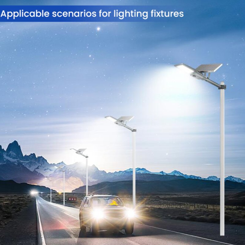 200W 300W 400W Aluminum High Lumen Outdoor Split Solar Powered Street Light Lamp Waterproof Remote Control