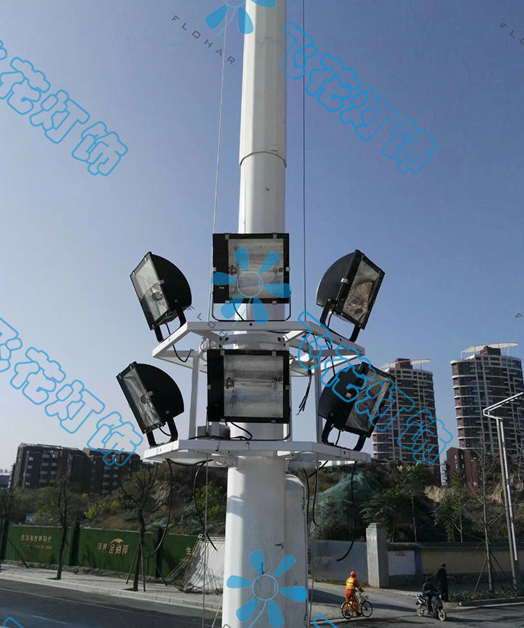 LED Street Light with Solar Power High Mast for Outdoor Use