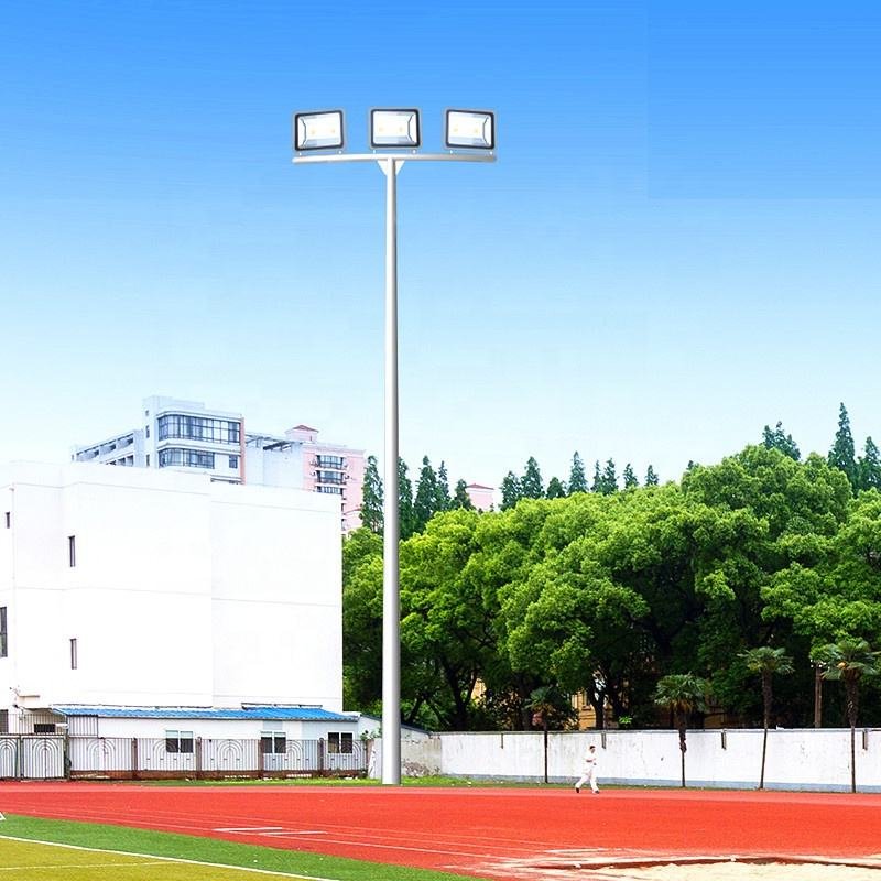 Octagonal Street Light Pole High Quality Tapered Steel Column 15m 18m 20m Lamp Poles Galvanized High Mast Light