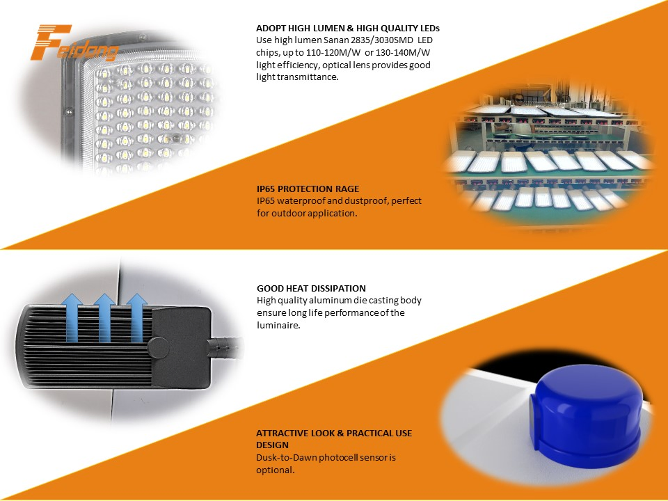 2024 Super Bright 110-120lm/W Resort Parking Lot Zoo Park Square Project Use 300W with PIR Light Sensor LED Street Light