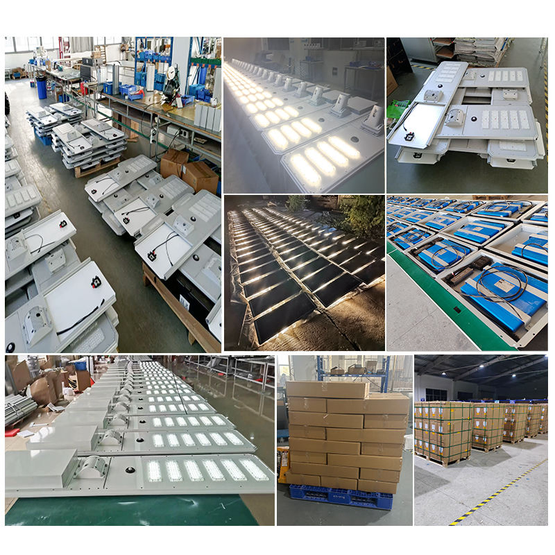 Solar LED Street Light with Motion Sensor Outdoor Dimmable Street Lighting for Driveway Road