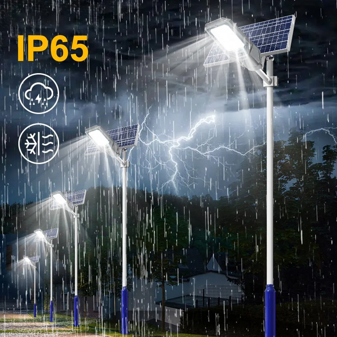 Split Type Good Price High Power IP66 100W 200W 300W 400W Outdoor Waterproof All in Two Solar LED Street Light
