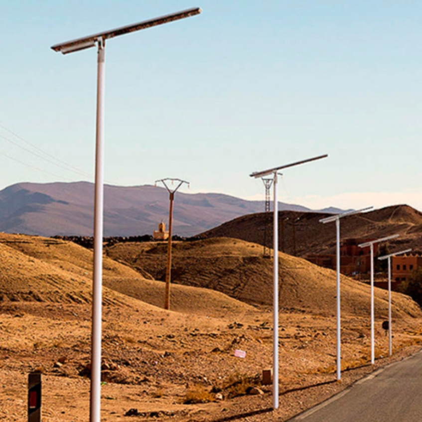 Yangde All in One Smart Solar LED Street Light with Remote System Human Body Sensor