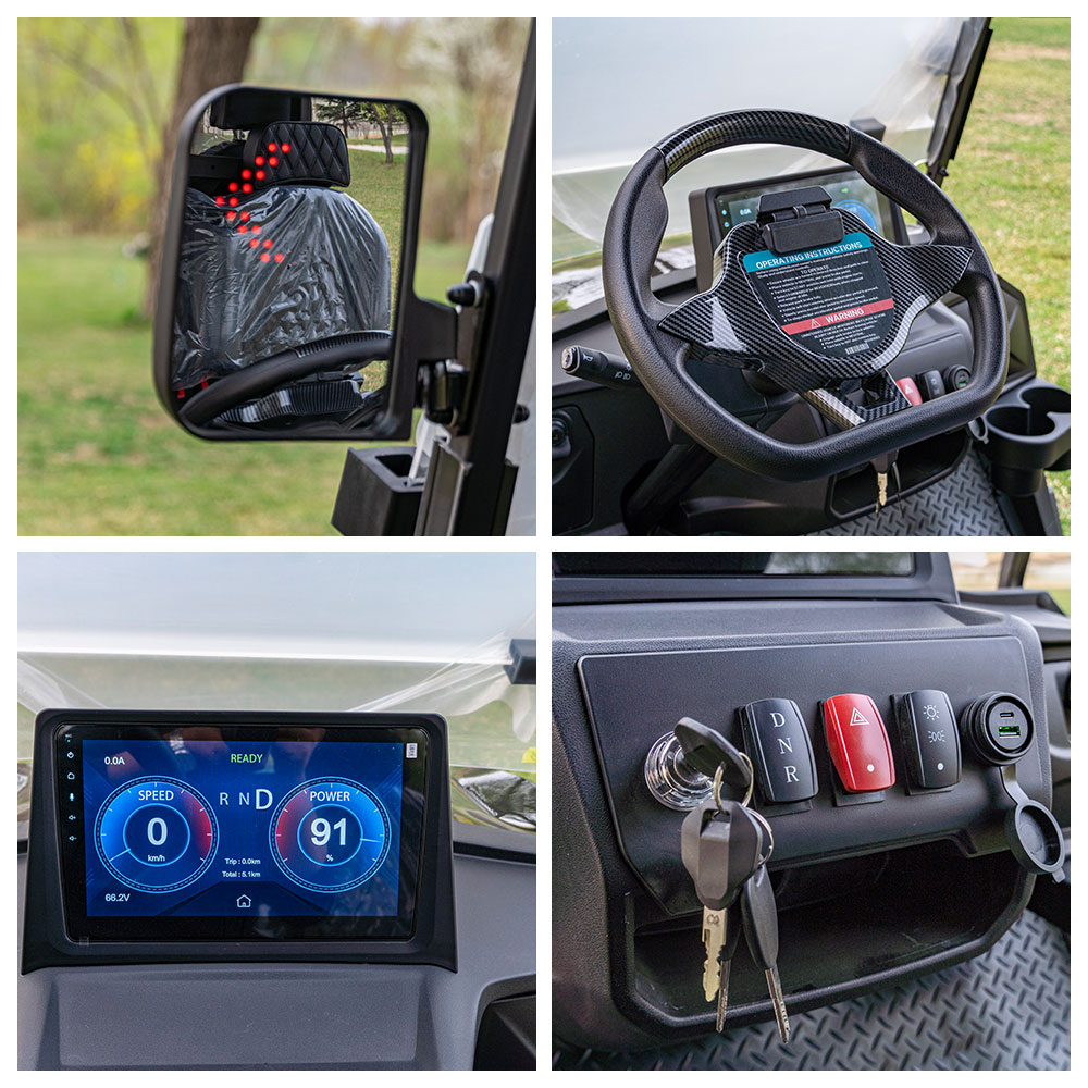 China Factory 4 Seat Electric Golf Cart Street Legal Custom Hunting Golf Cart with CE