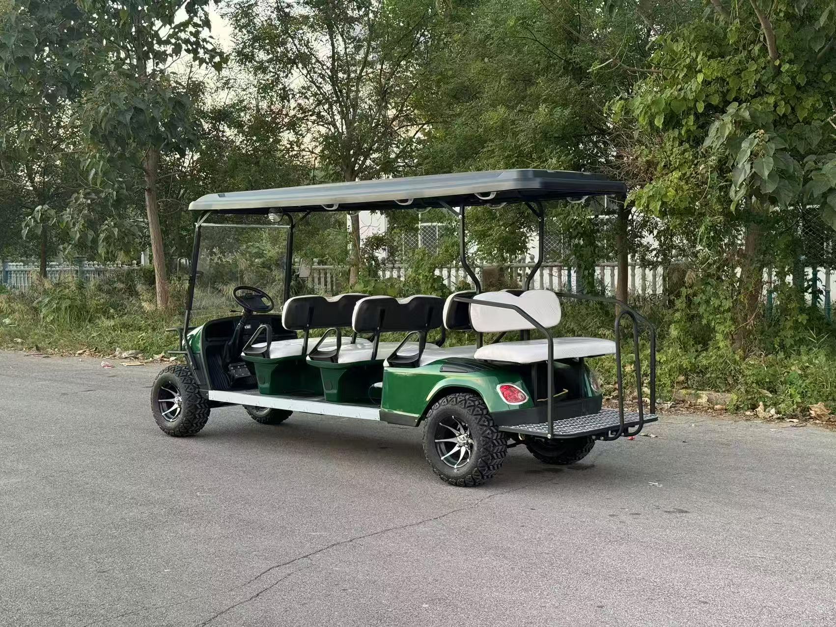 Solar - Powered Marvel: Electric Golf Cart with Foldable Solar Panels