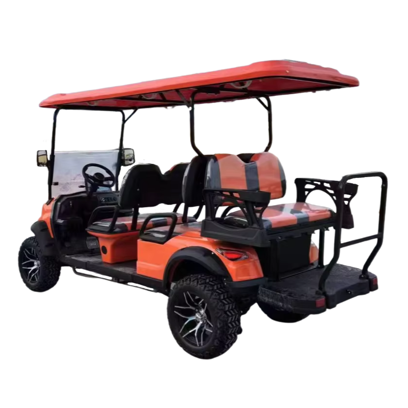 Steel 6-Seater Electric Golf Cart with 48V Battery Chinese Voiture De Golf Cart